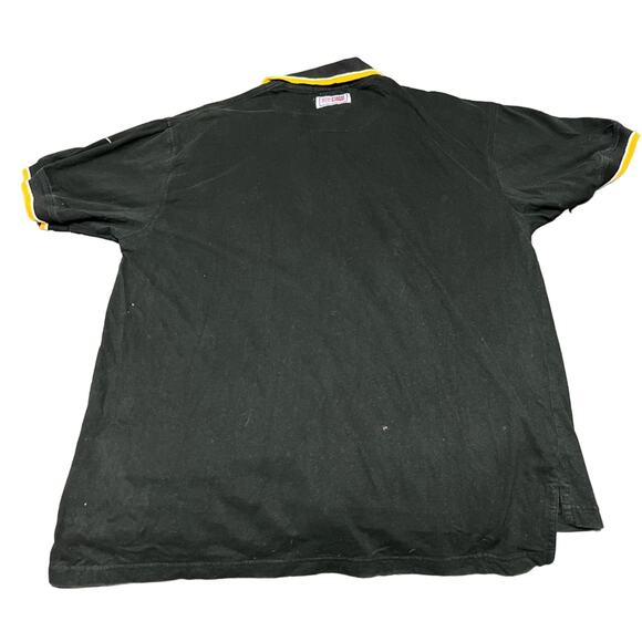 Vintage 90s Reebok Pro Line PITTSBURGH STEELERS Polo Shirt Adult XXL Black Mens - Picture 2 of 5
